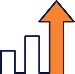 Trending up arrow